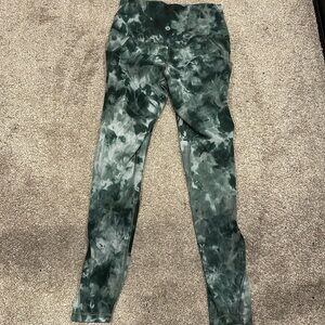 Lululemon align green tie dye leggings - 25”